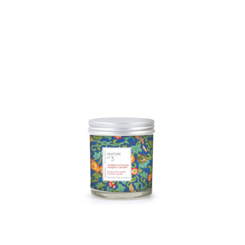 Candela alla Cera d'Olio d'Oliva Profumata allo Zenzero e Vaniglia